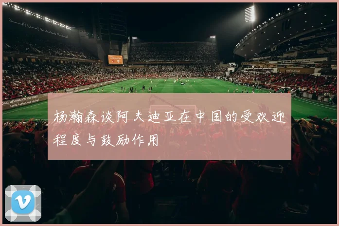 杨瀚森谈阿夫迪亚在中国的受欢迎程度与鼓励作用